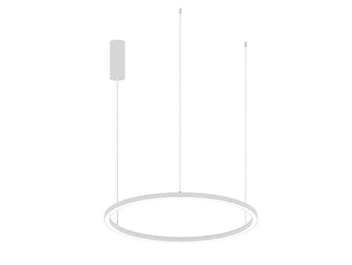 Luce Ambiente e Design HOOP LED Aufhängung aus weißem Aluminium mit CCT-Funktion 80 cm