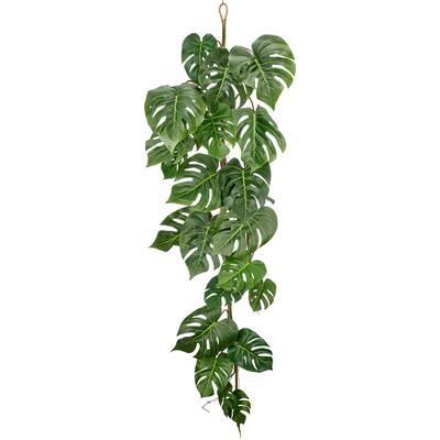 Kunstranke CREATIV GREEN "Split-Philodendron-Hänger", grün, H:185cm, Obermaterial: 100% Kunststoff, Kunstpflanzen, mit wunderschöner Blattgestaltung