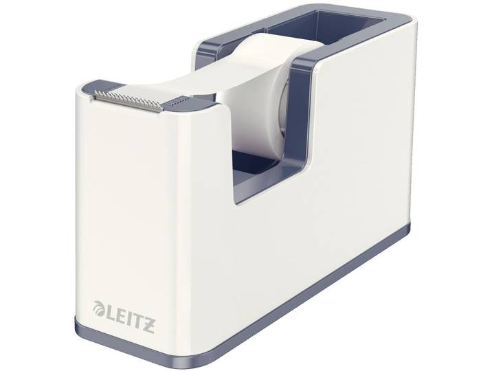 Klebebandabroller Leitz Duo Colour Grau - Farbe: weiss - Klebebandabroller
