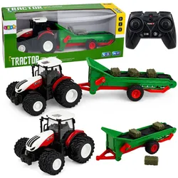 Ferngesteuerter Landwirtschaftstraktor mit Förderband und RC-Ballenbeleuchtung 1:24