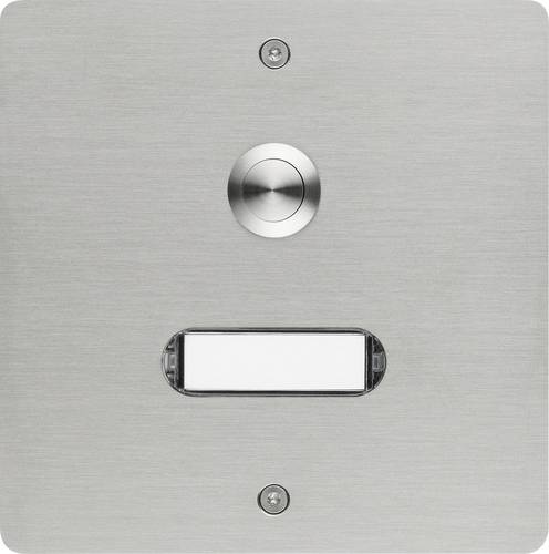 Grothe 55501 Klingeltaster mit Namensschild Edelstahl V2A