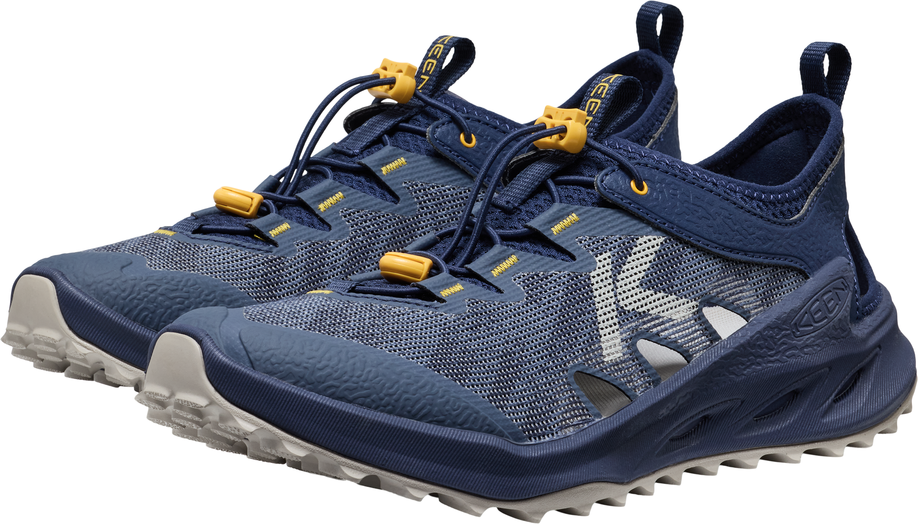 Sandale KEEN "ZIONIC ADV", Herren, Gr. 46, Synthetik, blau (naval academy), Textil, Schuhe Sandale, atmungsaktiver Outdoorschuh naval academy 46, Synthetik