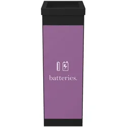 Paperflow Abfallbehälter schwarz 60 L - für Batterien schwarz