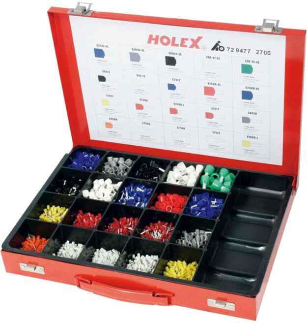 HOLEX Assortiment d’embouts de câbles, sans pince à sertir 2700 (729477 2700)