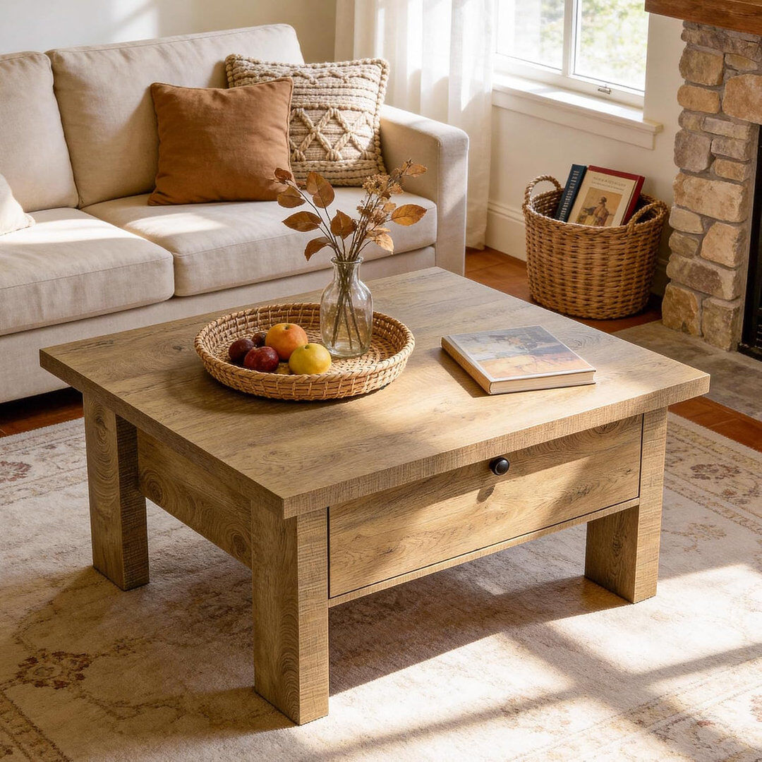 Blue Elephant Four Leg Coffee Table Brown 151.2cm H X 45cm W X 80cm D