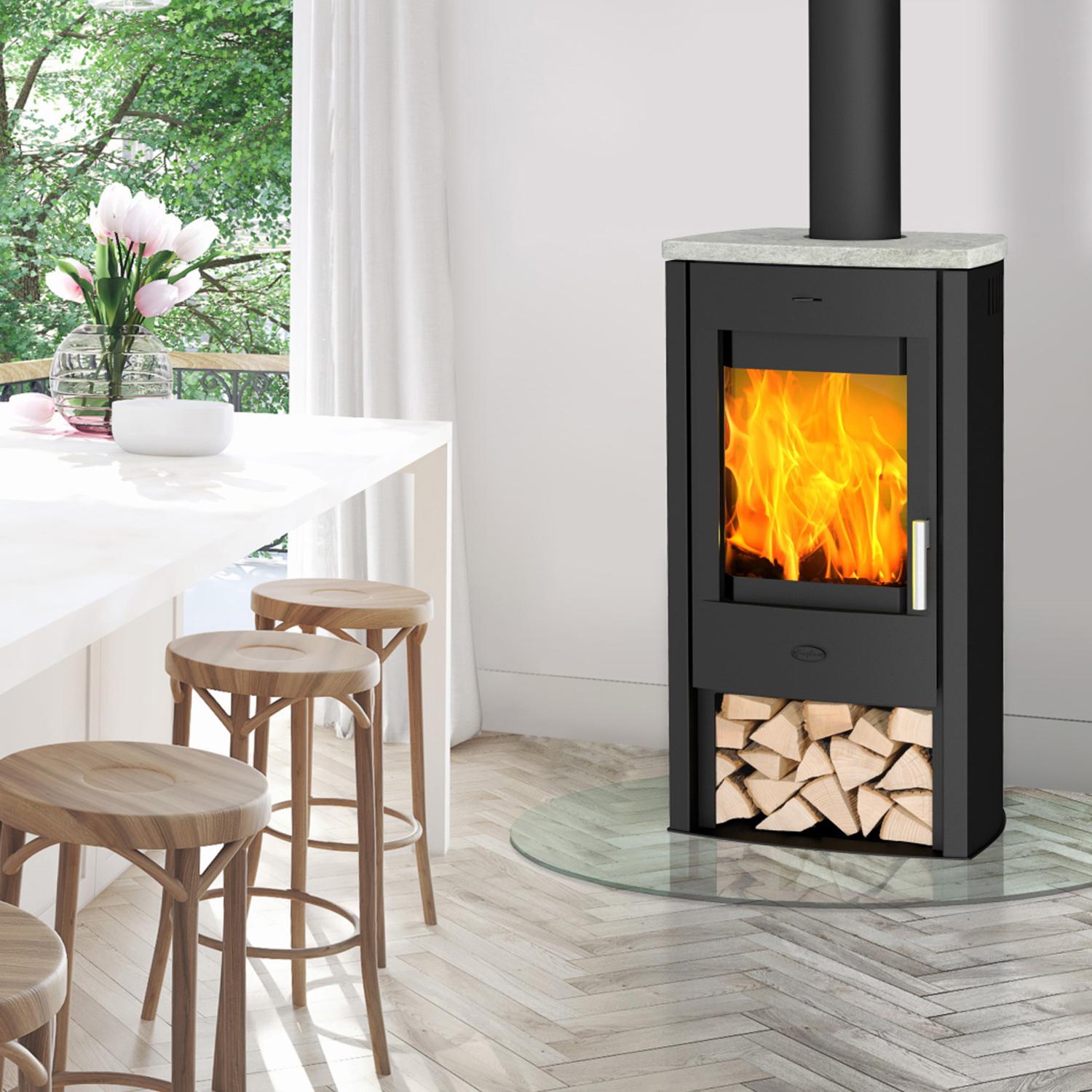 Kaminofen Fireplace Tuvalu Speckstein 6,2 kW