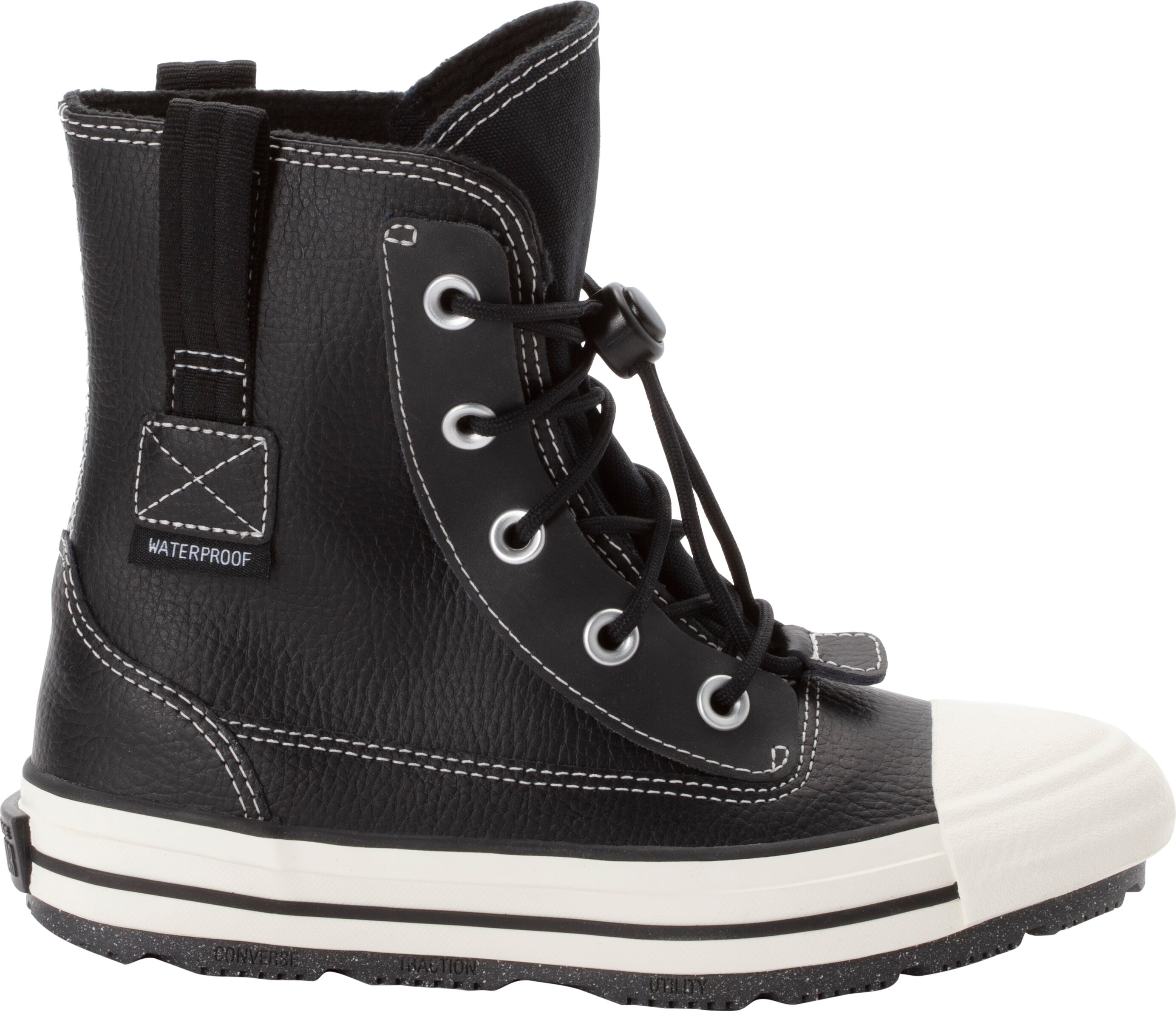 Sneaker CONVERSE "CHUCK TAYLOR ALL STAR BERKSHIRE WATERPROOF BOOT", Jungen, Gr. 31, schwarz (schwarz, egret, schwarz), Textil, Schuhe Sneaker, Wasserdicht