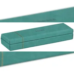 Rhodiarama, Stiftebox aus Kunstleder, 21x5,5x3cm - Wassergrün 194518C