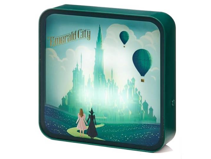 Numskull Officiële Wicked LED Light Box Acryl Lamp – Elphaba & Glinda Design – USB aangedreven of Batterij Werkt – Bureau, Plank of Wandmontage