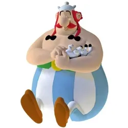 Plastoy, Spardose, Tirelire Chibi Obelix Idefix