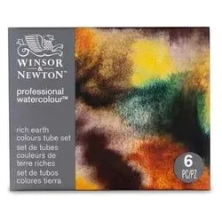 Winsor & Newton, Künstlerfarbe + Bastelfarbe, Aquarell Rich Earth Colours 6er Set (5 ml)