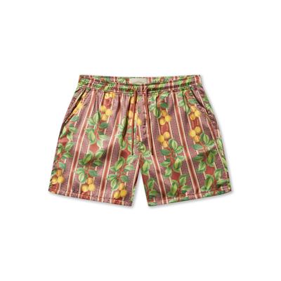 Shorts PAS DE MONACO "Pas De Monaco FRUITS CUBAN SHORTS", Herren, Gr. S, US-Größen, bunt (fruits), 100% Polyester, normal, Hosen Shorts