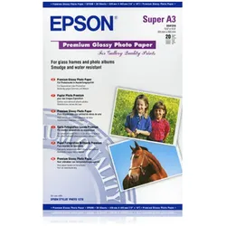 Epson Fotopapier (250 g/m2, A3+, 20 Stk.), Fotopapier, Weiss