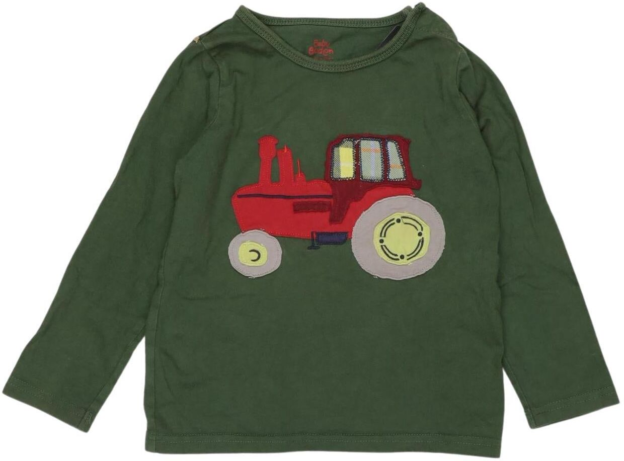 Boden Jungen Langarmshirt, Grün, Gr. EU 92, Baumwolle - Second Hand