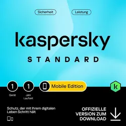Kaspersky Standard - Mobile Edition - 2026, 1 Gerät - 1 Jahr, Download