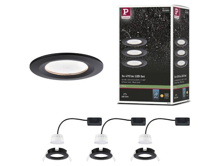 Paulmann LED encastré Nova set de base rigide