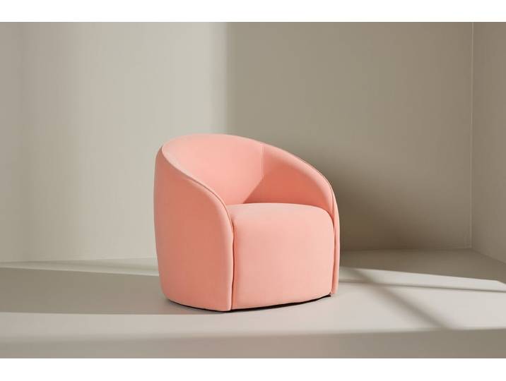 Sessel Noris - Sanfter Pfirsichton im minimalistischen Design - Pfirsich - Luxusbetten24