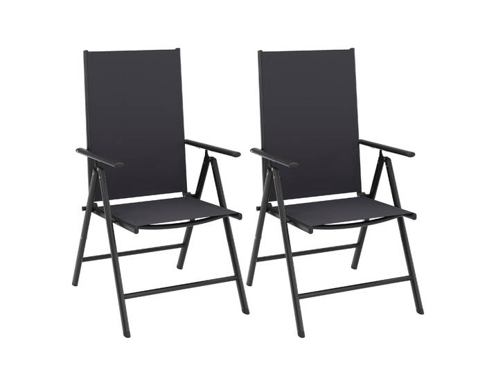 Gartenstuhl WILMA 2er Set anthrazit