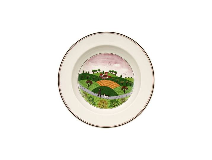 SUPPENTELLER JÄGER Design Naif bunt ø 21 cm