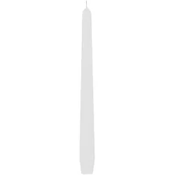 10x Spitzkerzen 245 mm 8 Stunden Brenndauer weiß