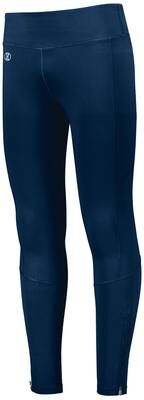 Holloway 221398 Athletic Women's High Rise Tech Tight in Navy Blue size ST   Polyester/Spandex Blend