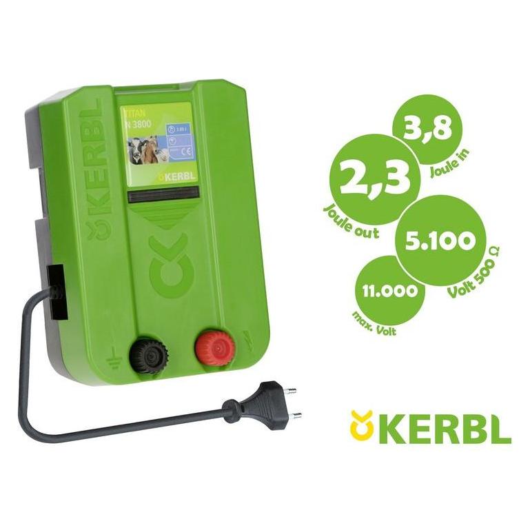 Kerbl titan n 3800 schrikdraadapparaat (392533)
