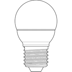 LED-Leuchtmittel 3 W Sockel E27, 2700 K