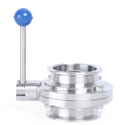 Tri Clamp Stainless Steel Sanitary Butterfly Valve For Food Beverage And Dairy Lines Tri Clamp Stainless Steel Sanitary Butterfly Valve For Food Beverage And Dairy Lines