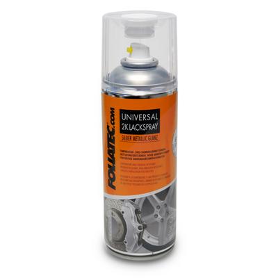 Foliatec Universal 2K Lackspray, silber metallic glänzend [Hersteller-Nr. 2137]