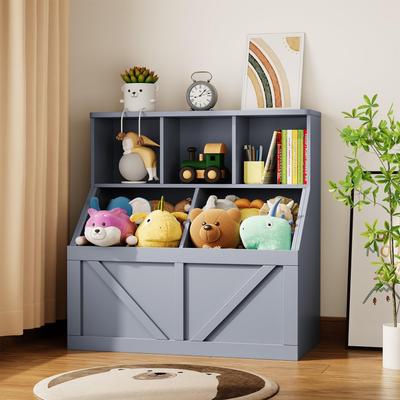 Garvee Kids Bookshelf & Toy Storage, Toddler Cabinet
