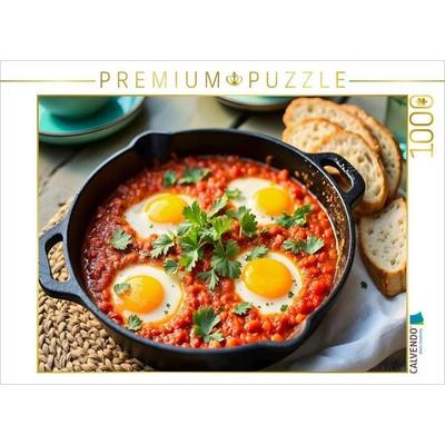 CALVENDO Puzzle Shakshuka - Würzige Morgenstimmung | 1000 Teile Lege-Größe 64x48cm Foto-Puzzle für glückliche Stunden