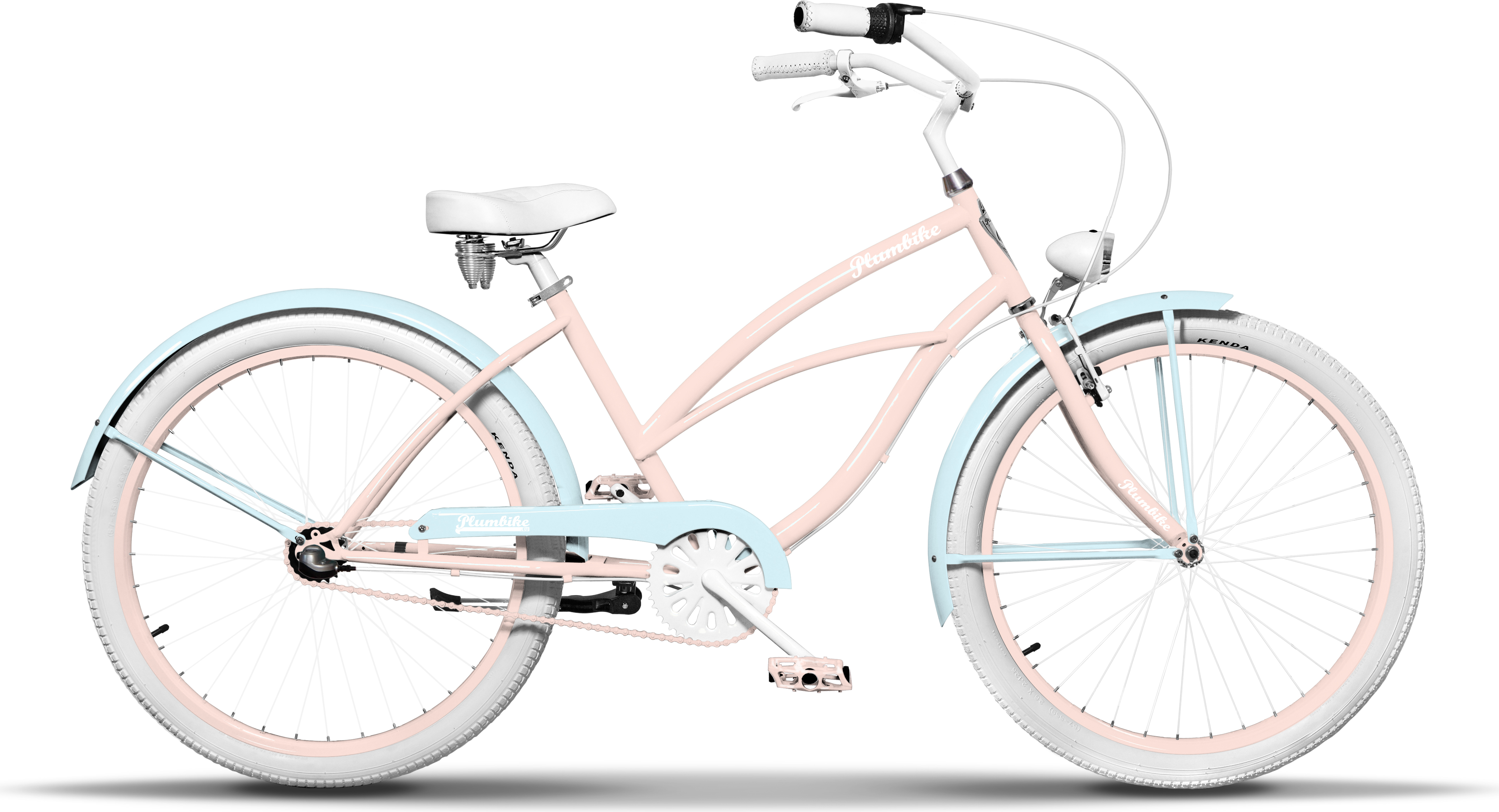 Plumbike La Donna Natalie Fahrrad, 26"-Räder, 3-Gang-Version, Venezianisch Rosa