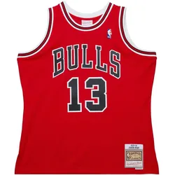 Mitchell & Ness, Herren, Sportshirt, Swingman Mesh Jersey Chicago Bulls 2013 Joakim Noah - XXL (XXL), Rot