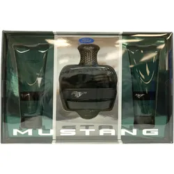 Bulgari, Beauty Geschenkset, Bvlgari Mustang Green 3 Piece Gift Set: Eau De Toilette 100ml And Aftershave Balm 100ml