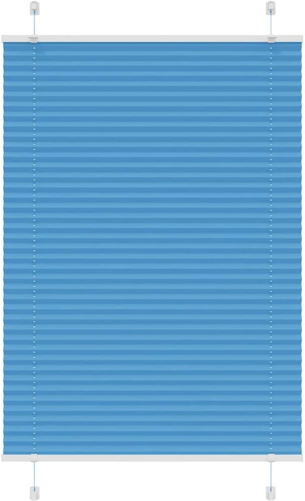 vidaXL Store plissé bleu 90x150 cm largeur du tissu 89,4 cm polyester