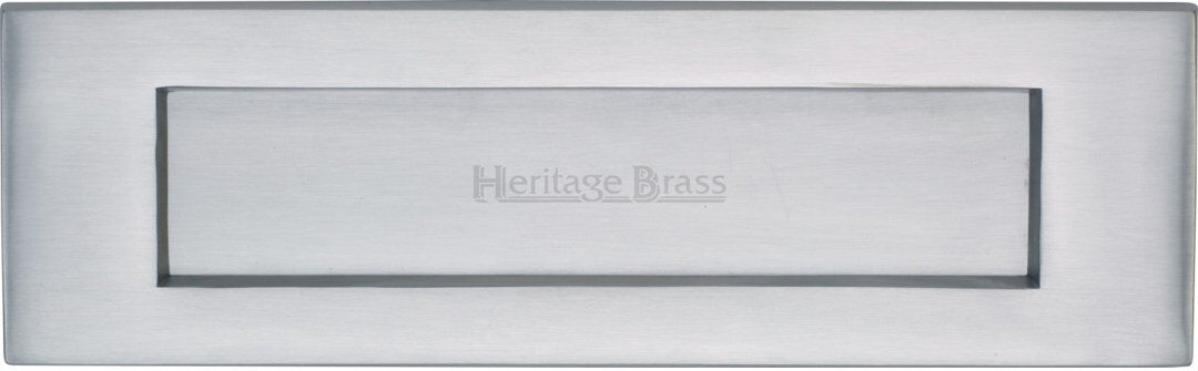 Heritage Brass Heritage Letterplate Satin Chrome 12.7 cm H x 35.6 cm W