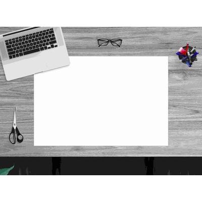 Cover-your-desk Schreibtischunterlage für Kinder und Erwachsene Schreibtischunterlage Weiß, aus hochwertigem Vinyl , 60 x 40 cm