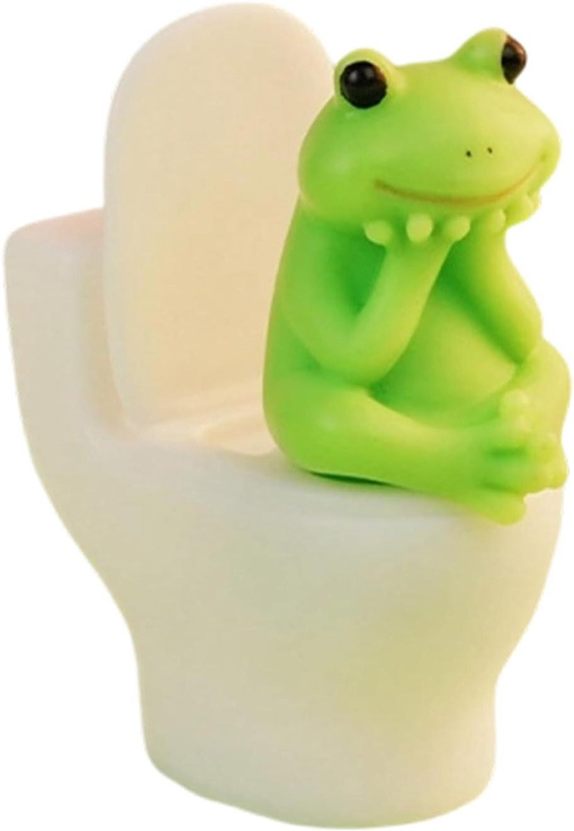 Merkloos Varkens Kikkers Beeldje Miniatuur Decoratie voor op Tafel