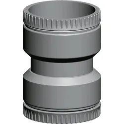 Verbindungsstück DN83 Kupplung für 2 flexible Rohre