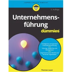 Unternehmensführung für Dummies, Fachbücher von Thomas Lauer