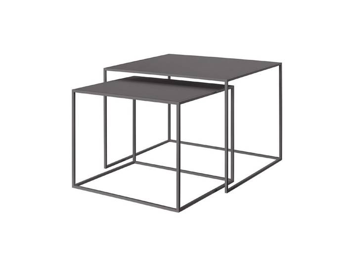 blomus Beistelltisch -FERA- 2er Set quadratische Tische: Minimalistisch, Robust & Elegant (Set, 2-St., 2 Tische), Pulverbeschicht, Minimalistisches Design, Platzsparend, Quadratisch