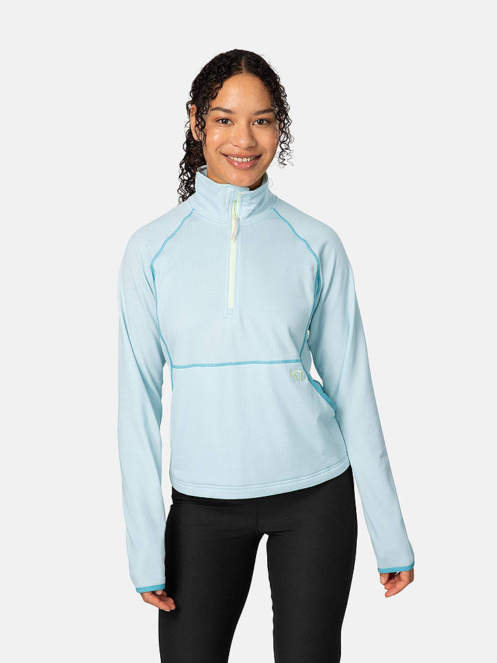 KARI TRAA Fleecejacke "Mika" in Hellblau - XL