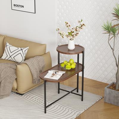 Ostweer 2-Tier Side Table Sofa Table Cocktail Table Coffee Table