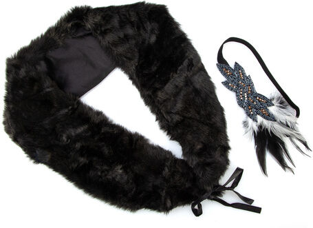 Set "Charleston", 2-teilig, schwarz