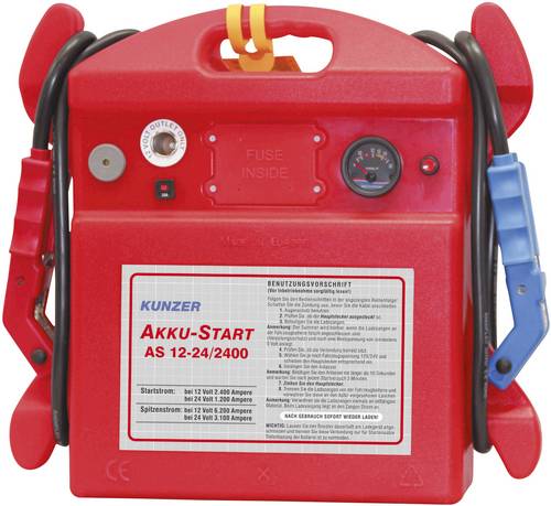 Kunzer Schnellstartsystem AS 12-24/2400 Starthilfestrom (12 V)=2400A Starthilfestrom (24 V)=1200A