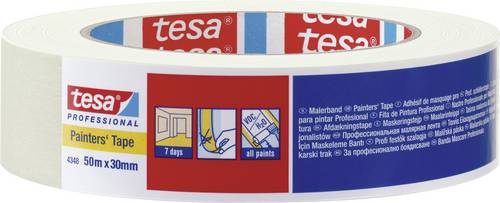 Tesa STANDARD 04348-00017-03 Kreppband tesakrepp Beige (L x B) 50m x 30mm 1St.