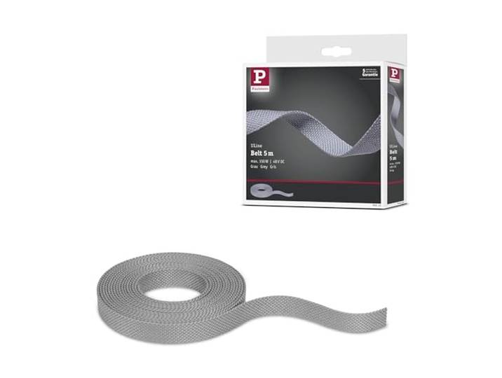 Paulmann 94634 ULine Gurt 5m Dacron Textil Kupfer Grau