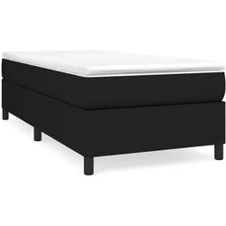 vidaXL Bettgestell Schwarz 90x200 cm Stoff