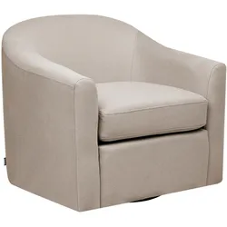 DREHSESSEL Stoff Taupe Magnor
