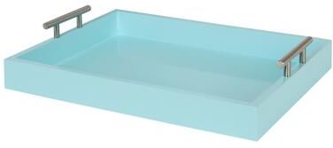 Kate and Laurel Lipton Metal Handle Decorative Tray